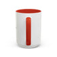 Minimalist Black Cross Accent Coffee Mug — 11/15oz