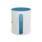 Minimalist Black Cross Accent Coffee Mug — 11/15oz