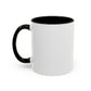 Minimalist Black Cross Accent Coffee Mug — 11/15oz
