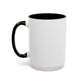Minimalist Black Cross Accent Coffee Mug — 11/15oz