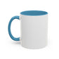 Minimalist Black Cross Accent Coffee Mug — 11/15oz