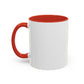 Minimalist Black Cross Accent Coffee Mug — 11/15oz