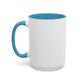 Minimalist Black Cross Accent Coffee Mug — 11/15oz